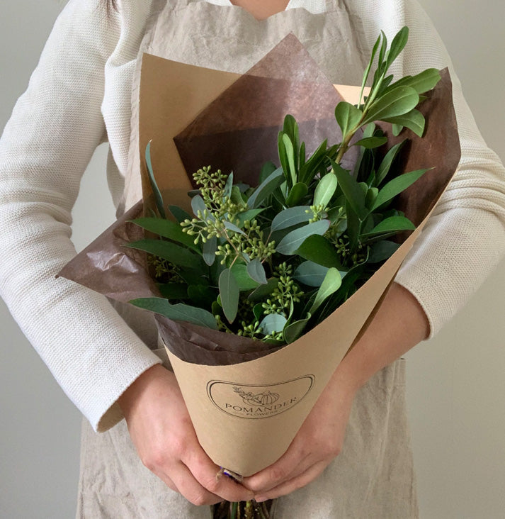 Just The Greens Handtied Bouquet