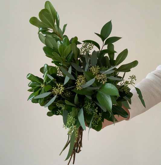 Just The Greens Handtied Bouquet